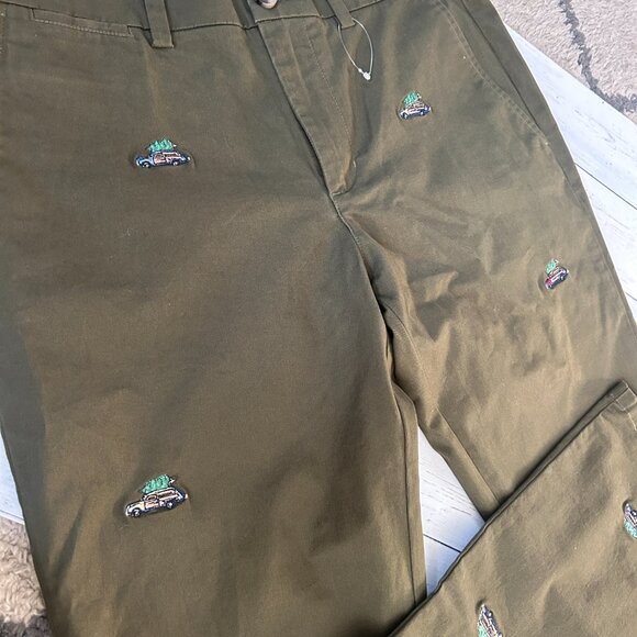 NEW VINEYARD VINES CHRISTMAS VACATION embroidered breaker pants 32 x 32 - Picture 3 of 3